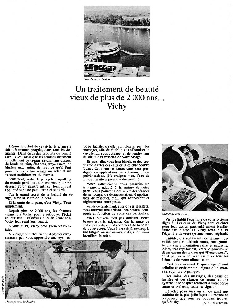 Advert Vichy 1968