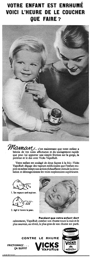 Advert Vicks 1957
