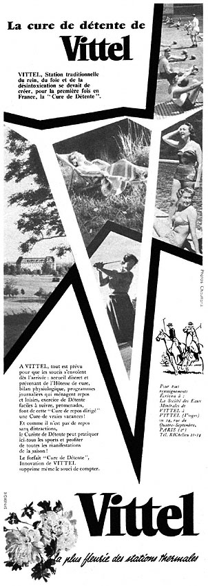 Advert Vittel 1955