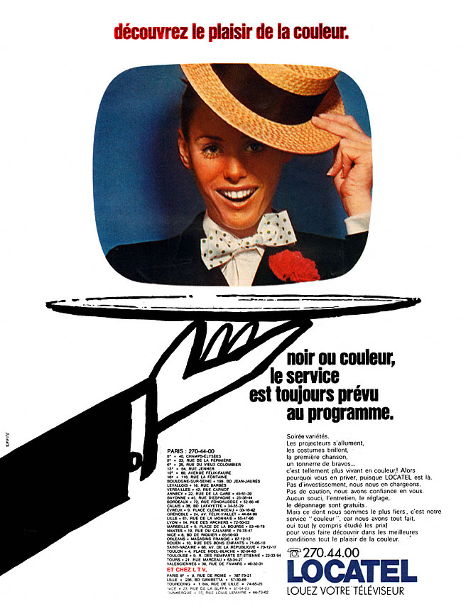 Advert Locatel 1969