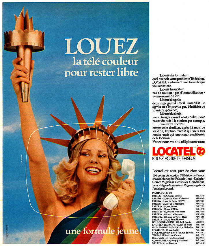 Advert Locatel 1973