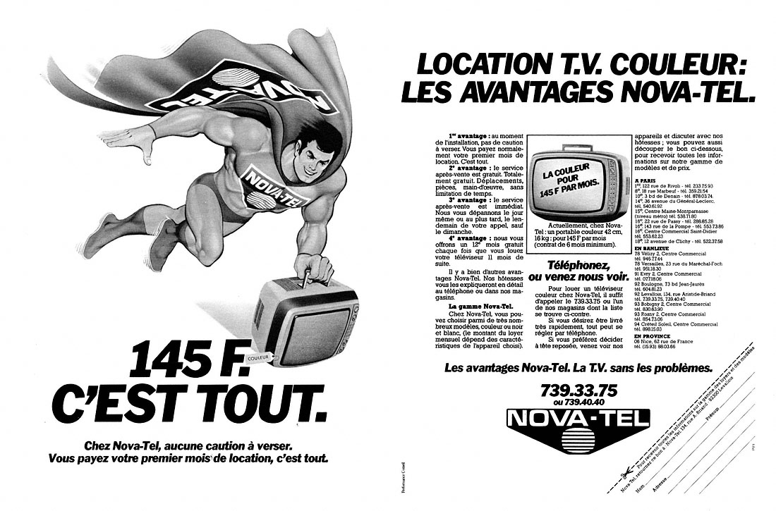 Advert Novatel 1978
