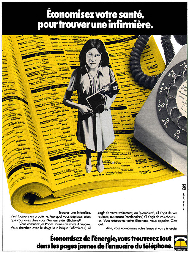 Advert Pages Jaunes 1979