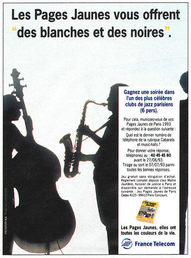 Advert Pages Jaunes 1993