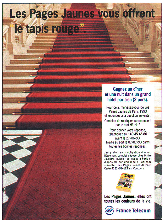 Advert Pages Jaunes 1993