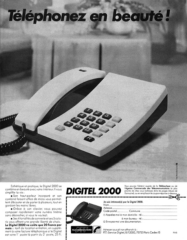 Advert Ptt 1983