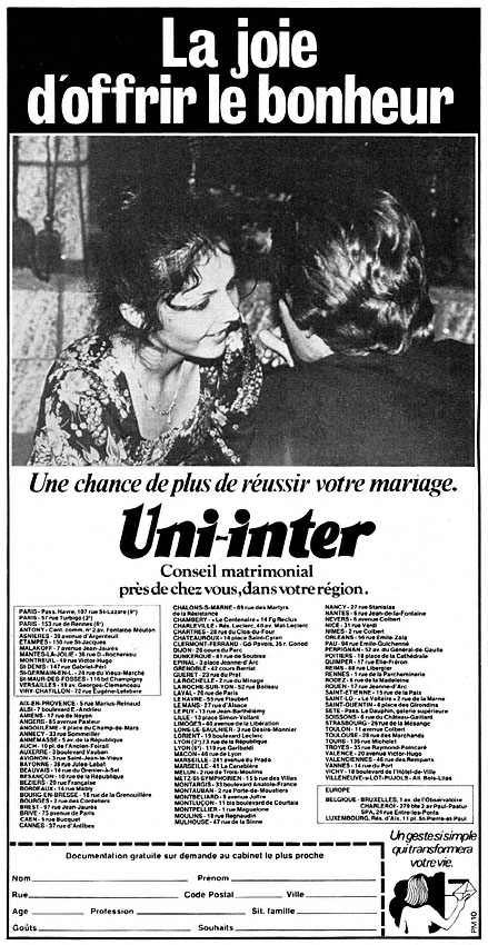 Advert Uni-Inter 1979