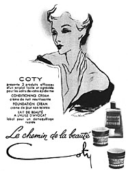 Advert Coty 1949