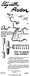 Advert Elizabeth Arden 1952