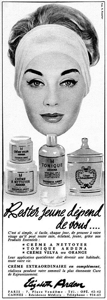 Advert Elizabeth Arden 1959