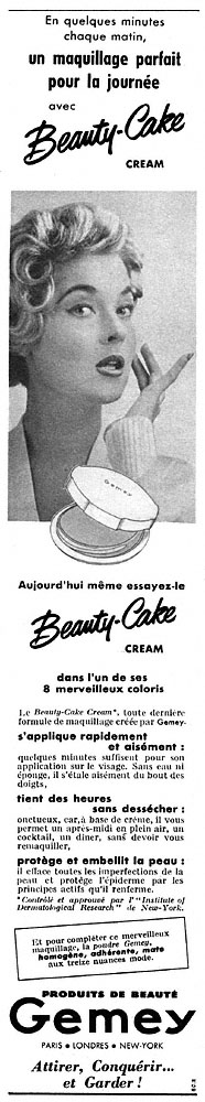 Advert Gemey 1954