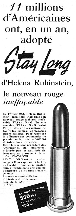 Advert Helena Rubinstein 1952