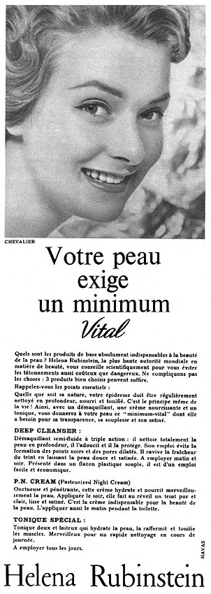 Advert Helena Rubinstein 1956