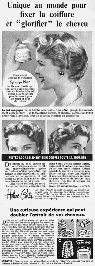 Advert Helene Curtis 1955