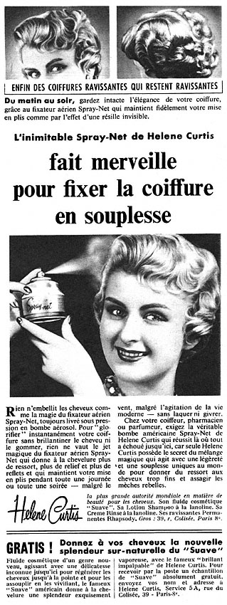 Advert Helene Curtis 1955