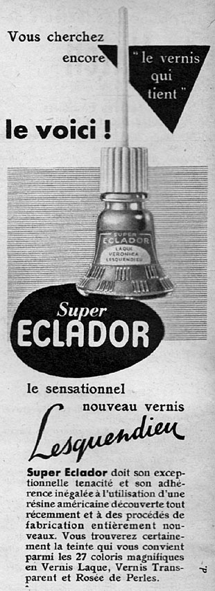 Advert Lesquendieu 1953