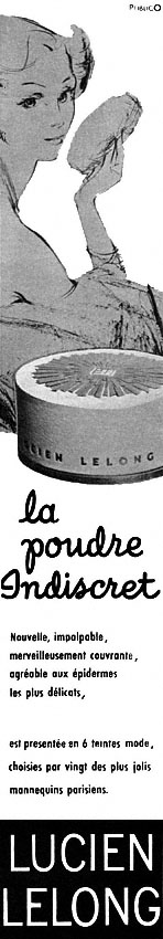 Advert Lucien Lelong 1954