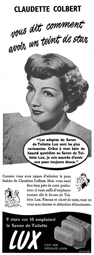 Advert Lux 1951