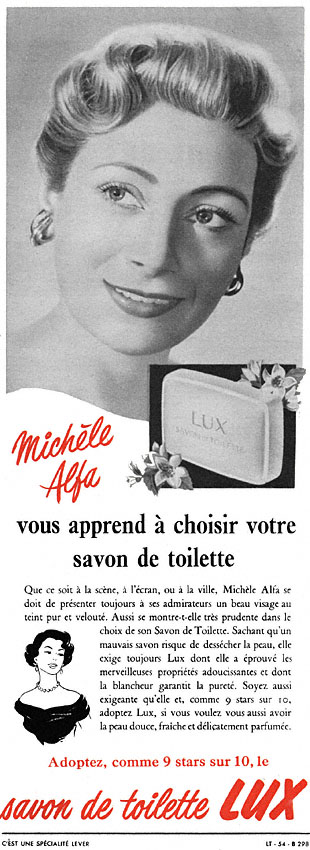 Advert Lux 1953