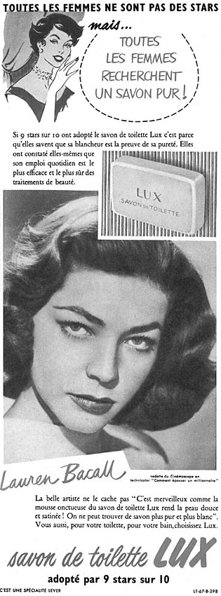 Advert Lux 1954