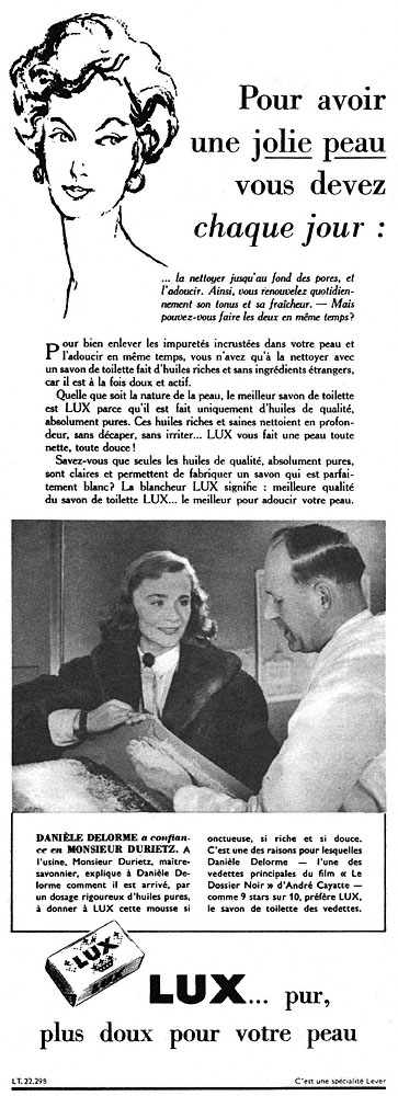 Advert Lux 1955