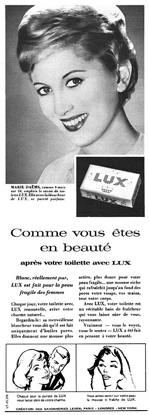 Advert Lux 1957