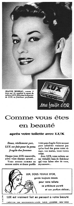 Advert Lux 1957
