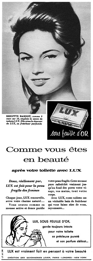 Advert Lux 1957