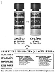 Advert Ondine 1964