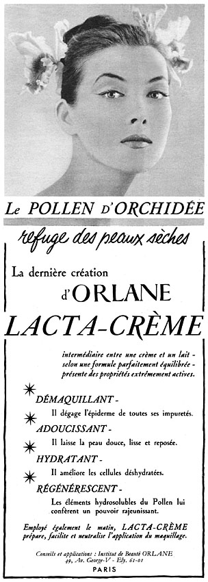 Advert Orlane 1957