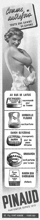 Advert Pinaud 1949