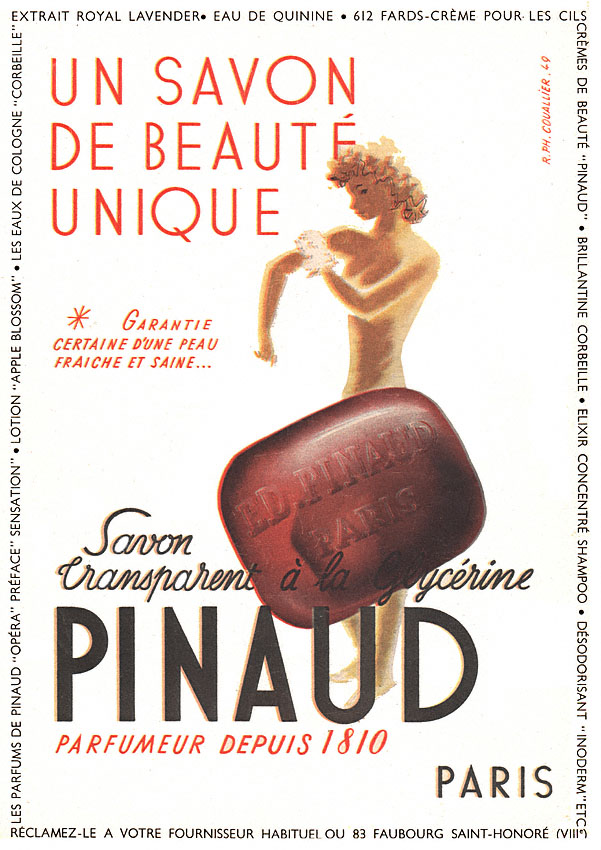 Advert Pinaud 1949