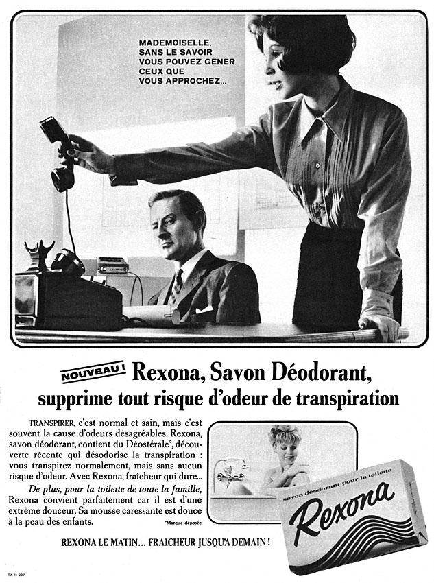 Advert Rexona 1964