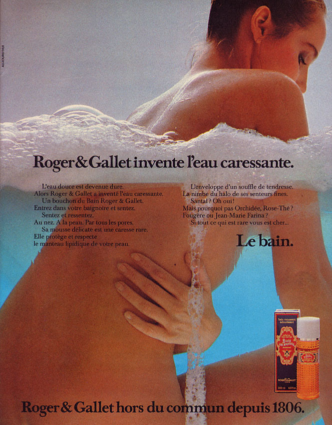 Advert Roger & Gallet 1980