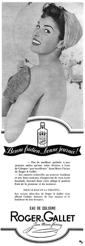Advert Roger & Gallet 1955