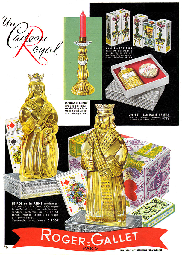 Advert Roger & Gallet 1956