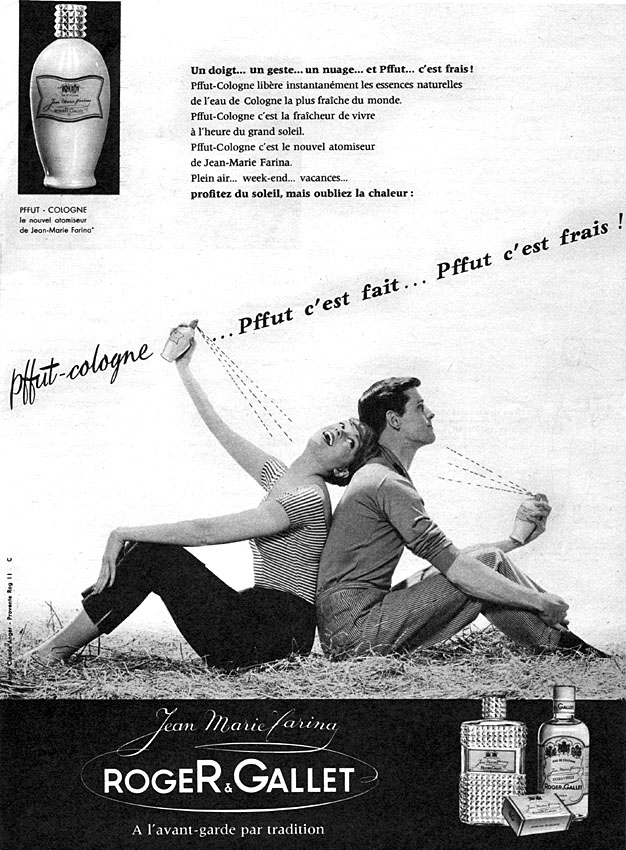Advert Roger & Gallet 1959