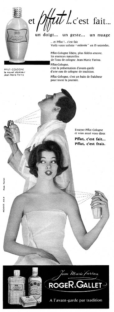 Advert Roger & Gallet 1959