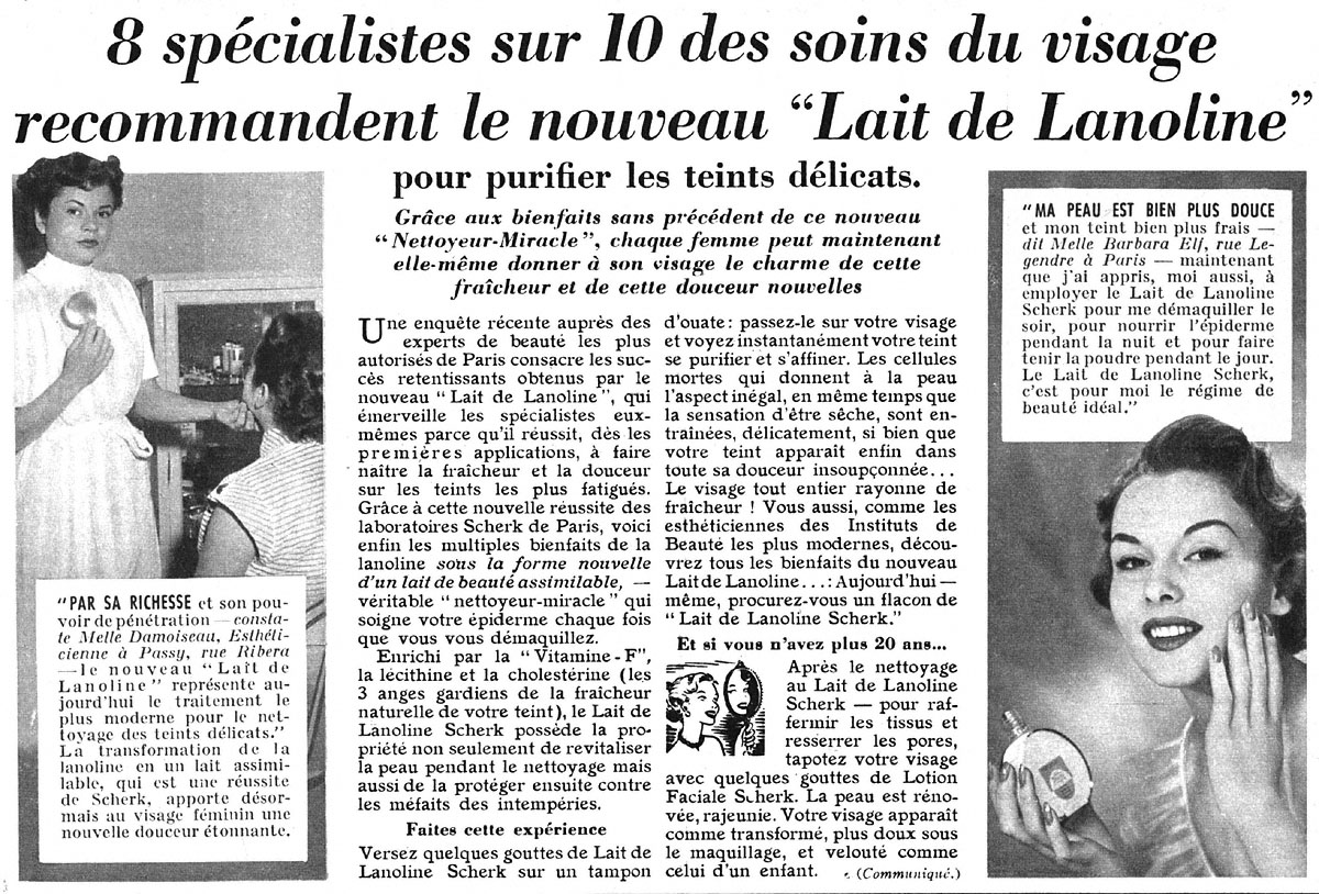 Advert Scherk 1954