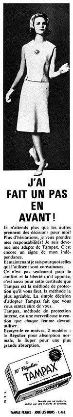 Advert Tampax 1966