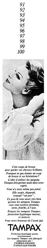Advert Tampax 1967
