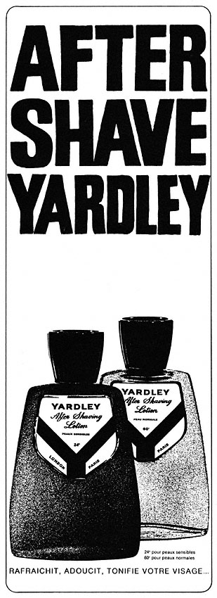 Advert Yardley 1970