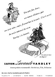 Advert Yardley 1950