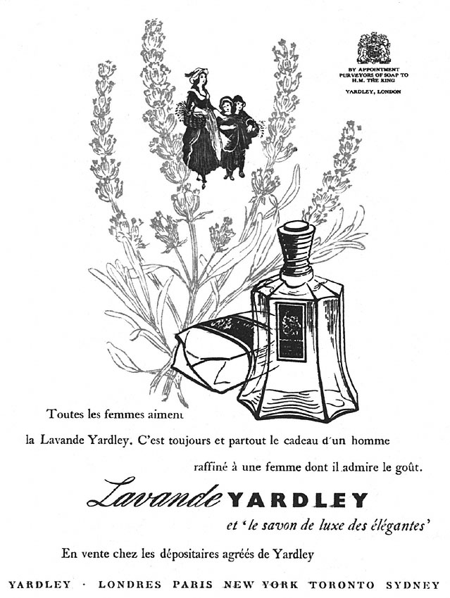 Advert Yardley 1950