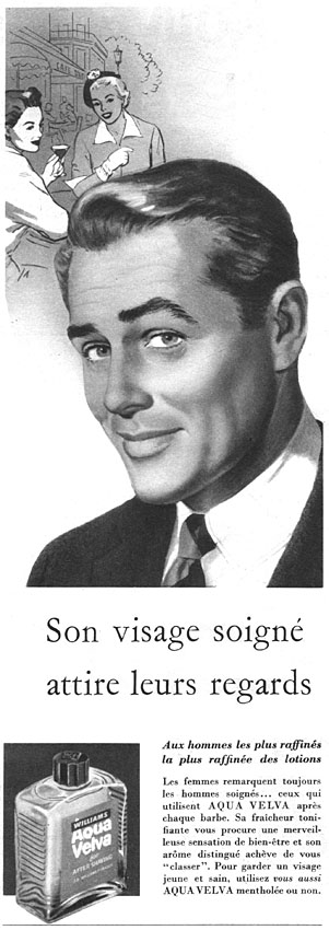 Advert Aqua Velva 1956