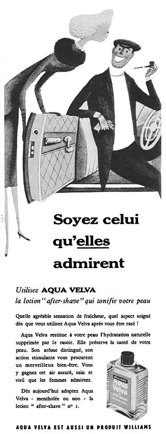 Advert Aqua Velva 1957