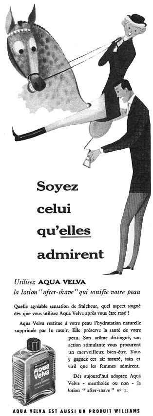 Advert Aqua Velva 1957