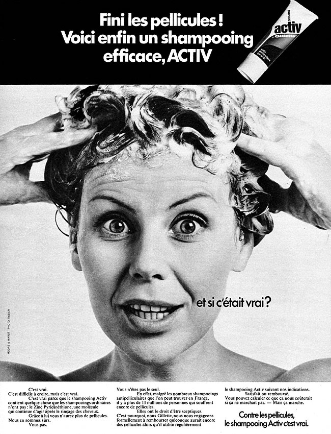 Advert Gilette 1970