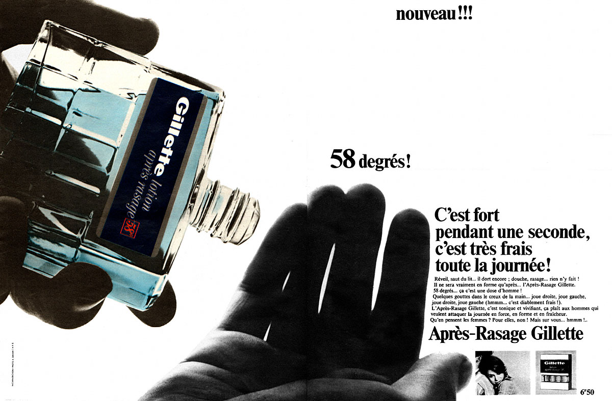 Advert Gilette 1966
