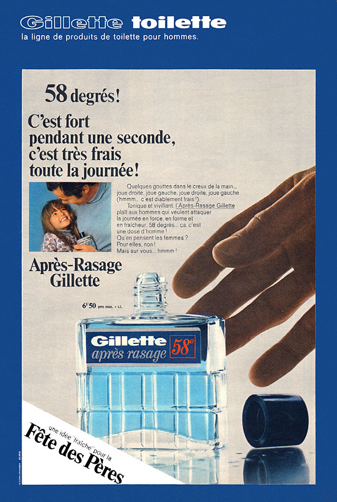 Advert Gilette 1967